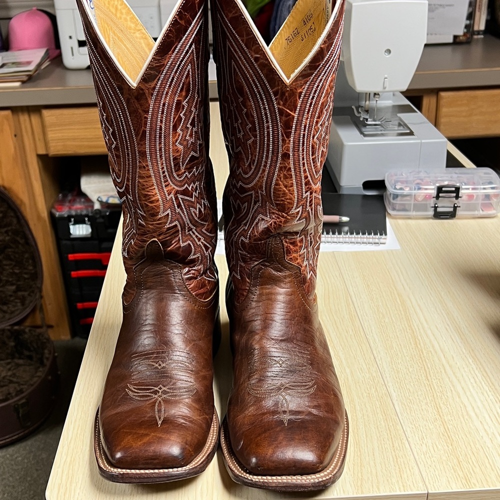 Anderson Bean Brown Leather Western Boots
